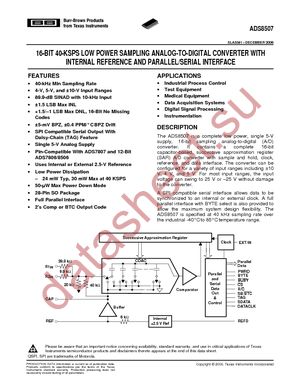 ADS8507IDW datasheet  